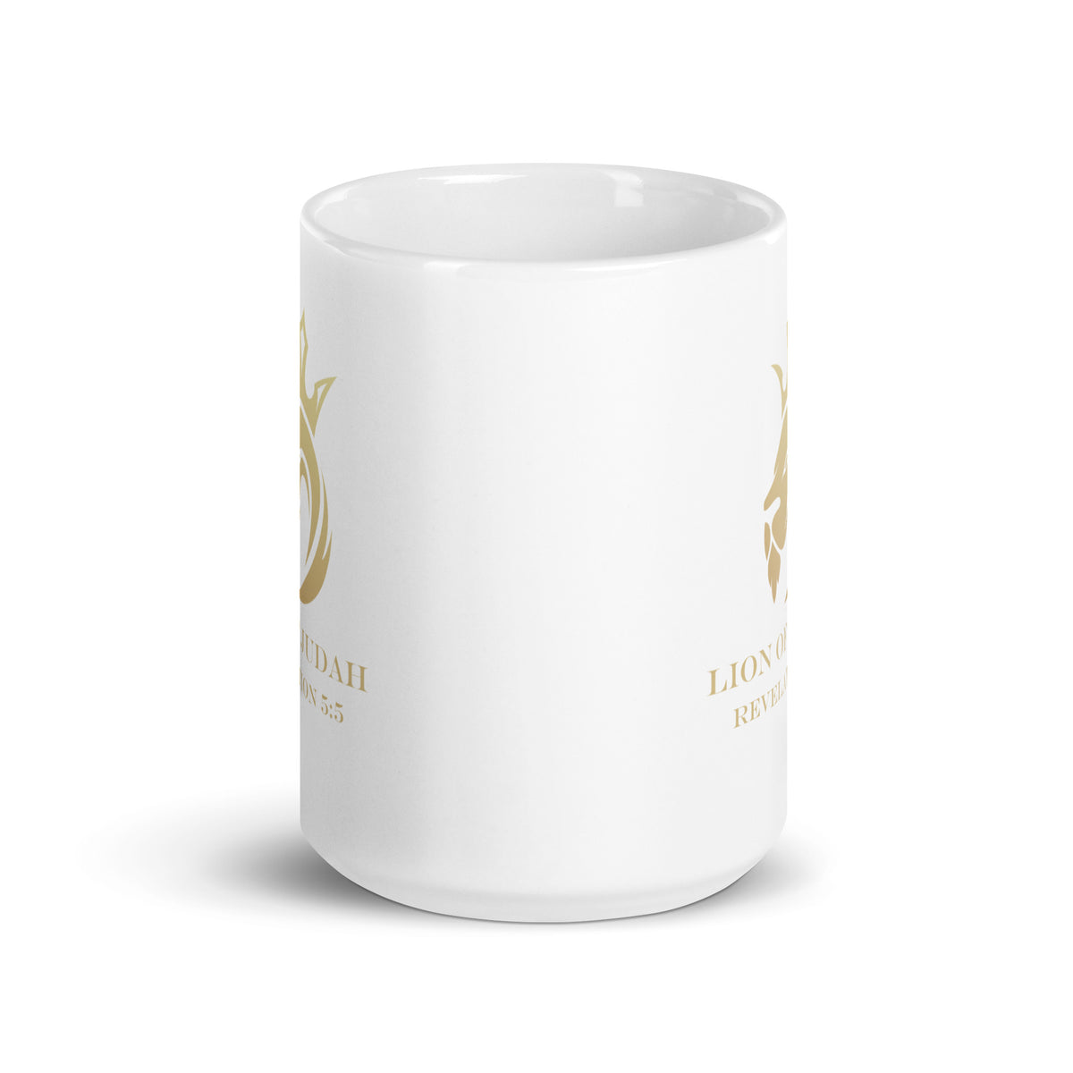 15oz Lion of Judah White glossy mug