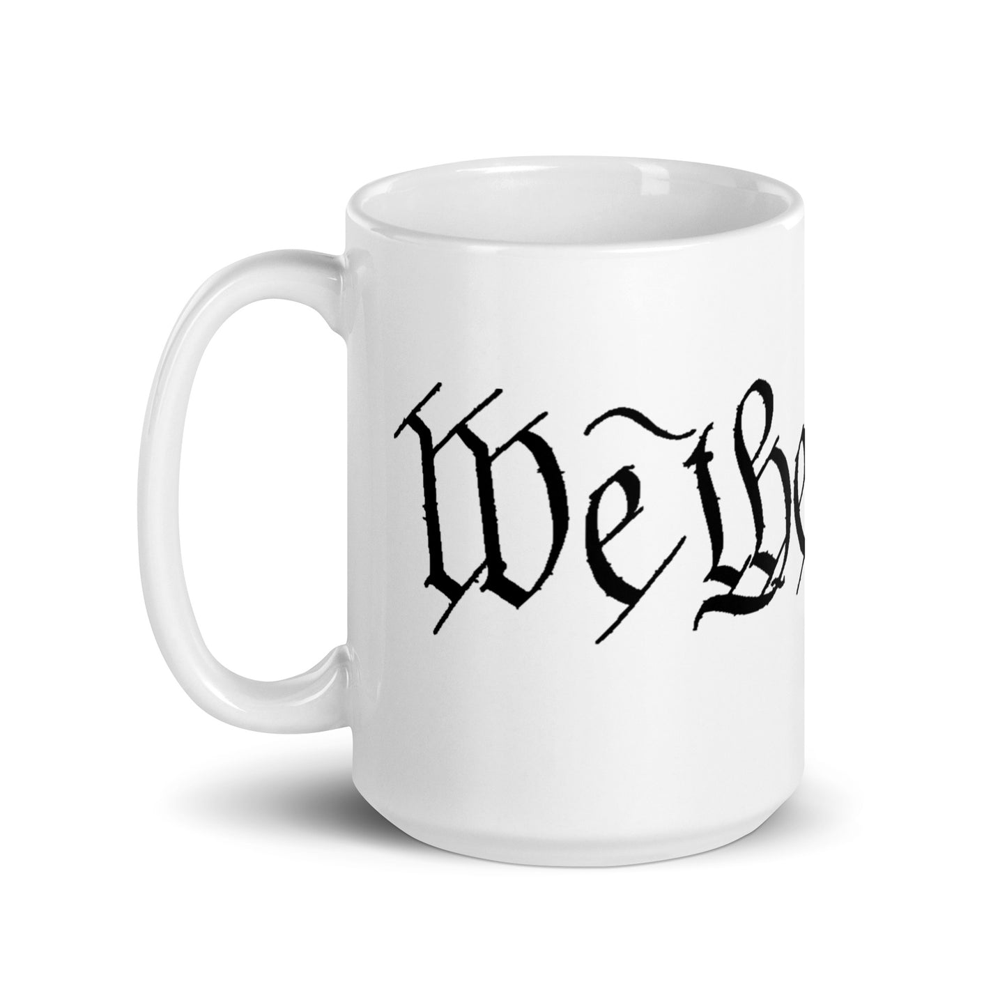 15oz We the People White glossy mug