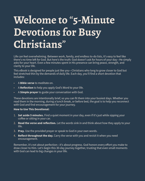 5-minute Devotions for Busy Christians - Ebook