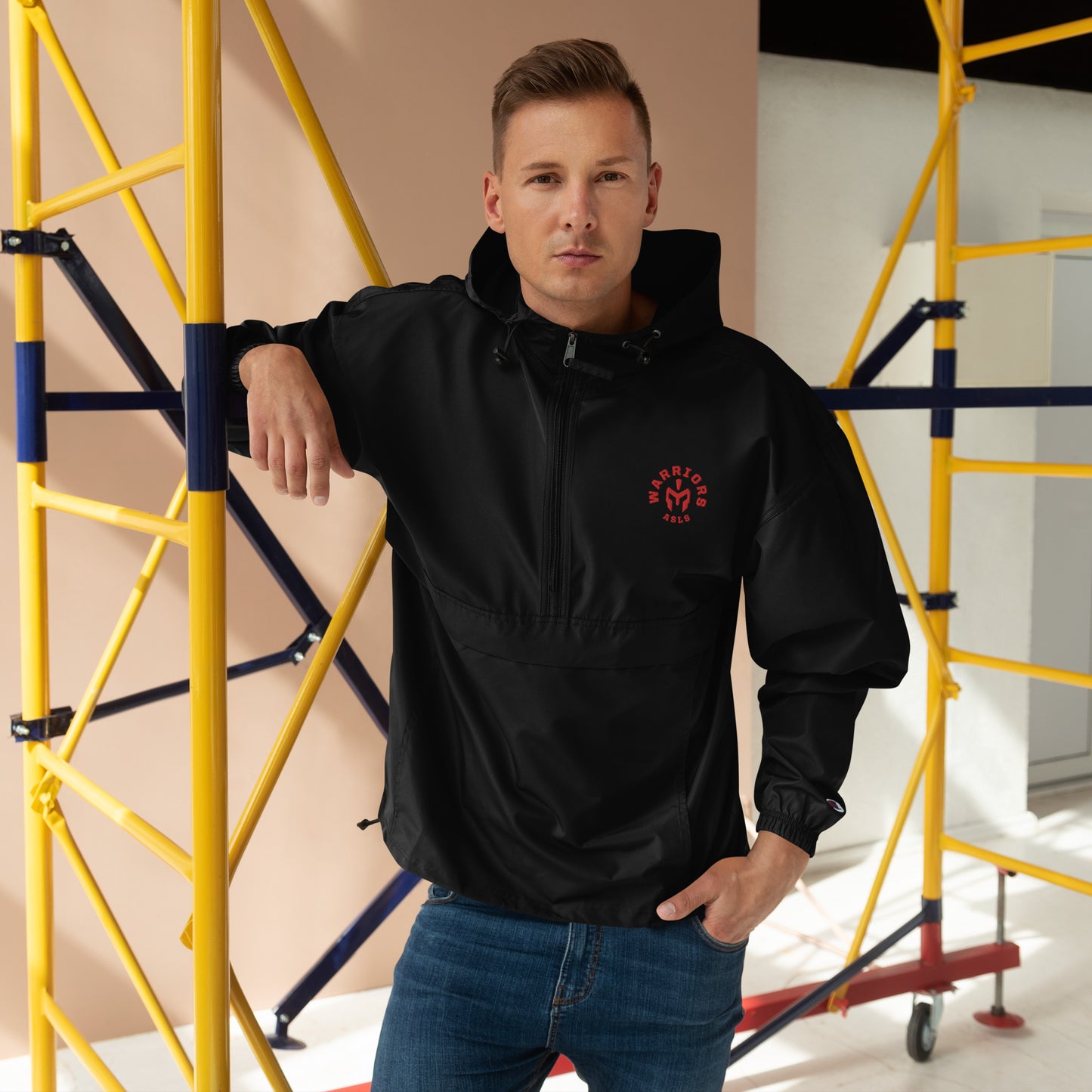 ASLS Warrior Embroidered Champion Packable Jacket