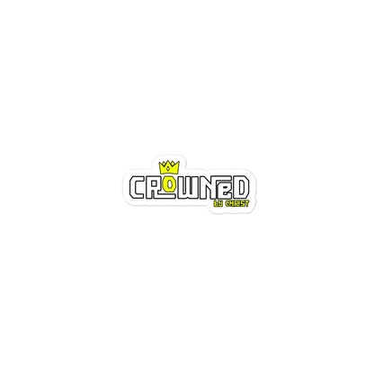 Crowned by Christ Bubble-free stickers
