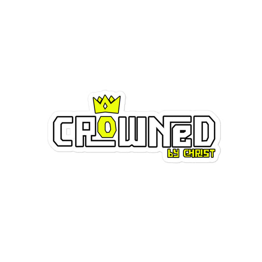 Crowned by Christ Bubble-free stickers