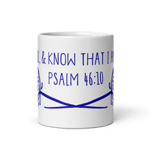 Be Still White glossy mug