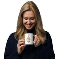 Coffee First Questions Later White glossy mug - 11oz