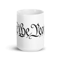15oz We the People White glossy mug