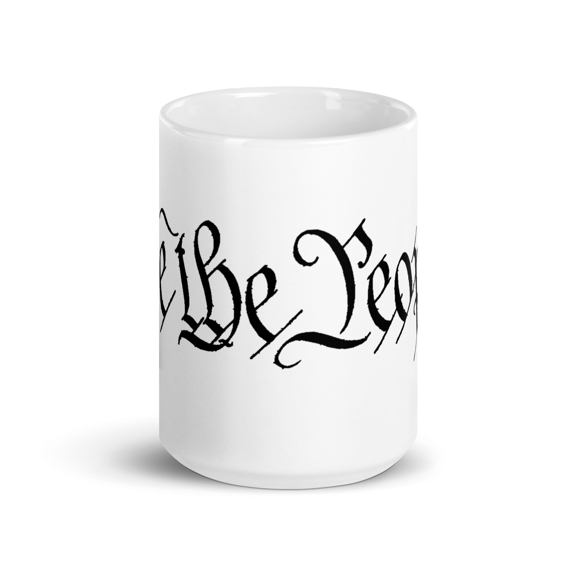 15oz We the People White glossy mug