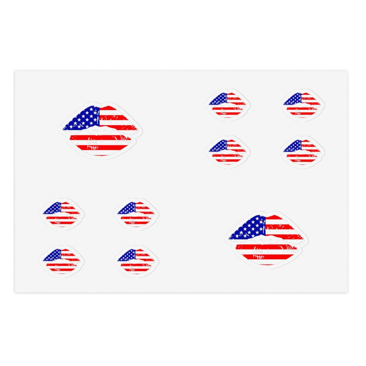 American Kiss Sticker Sheets - GFCGoods