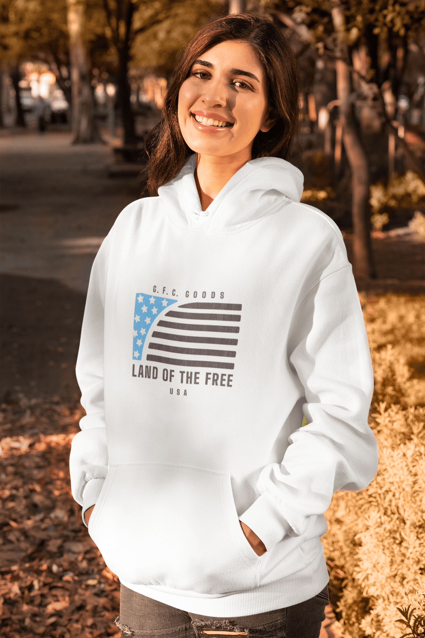 Land of the Free Unisex Heavy Blend Hooded Sweatshirt - GFCGoods
